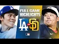 DODGERS vs PADRES Full Game Highlights June 26 2026 MLB Season Shohei Ohtani
