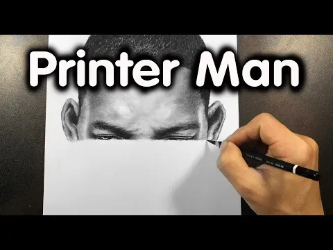 Dibujo como una impresora (Dibujo de Will Smith) - DP Truong