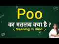 Meaning of Poo in Hindi What does Poo mean Word meaning
