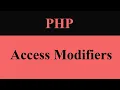 Access Modifiers in php