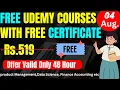 TOP FREE Udemy Courses with Certificate 9 Courses - Don t Miss Out 3 day Deal
