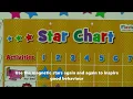 Magnetic Star Chart Reward chart - Great Behaviour chart for children