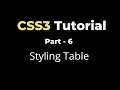 CSS3 Tutorial - Part6 Styling Tables yusy4code