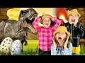Download Lagu JURASSIC DINOSAUR EGGS with REAL LIFE DINOSAURS!  Learn How to Make Dinosaur Eggs!
