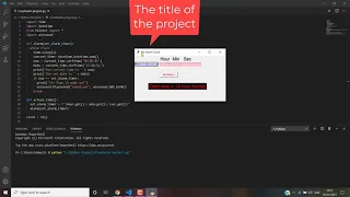 Alarm clock in Python with Tkinter