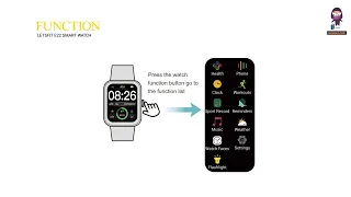 Letsfit E22 Smart Watch User Manual How to Assemble Charge and Wear Your Watch