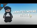How to make Moving Animated Decals Fast Roblox Tutorial