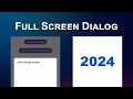 Full Screen DIalog Android Studio 2024 Source Code