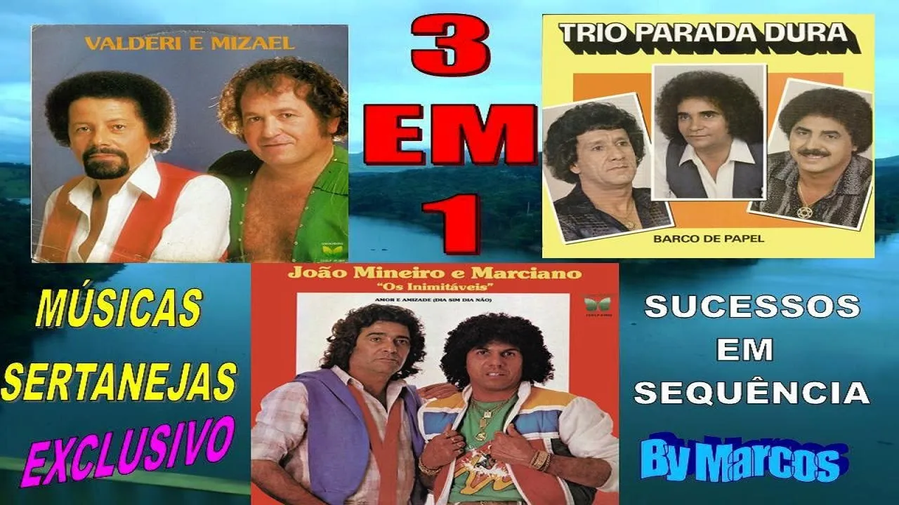 3 EM 1 -   Valderi e Mizael  - Trio Parada Dura - João Mineiro e Marciano    (By MARCOS)