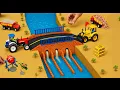 Download Lagu DIY Mini Truck Builds Brick \u0026 Metal Railing Bridge | Fun Construction Science Project