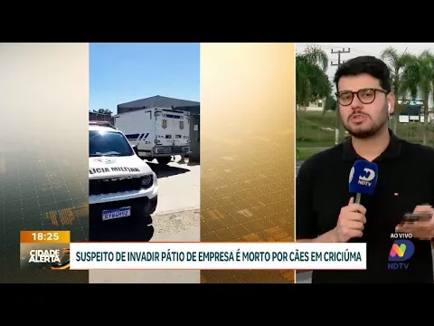 Homem morre atacado por cães após invadir empresa em Criciúma