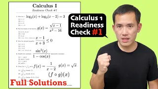 Are you ready for calculus 1 Take this 20-question readiness check full solutions
