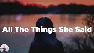 t.A.T.u. - All The Things She Said (Lyrics)