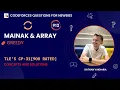 Mainak and Array Codeforces TLE - Eliminators s CP31 900 Rated Q-12