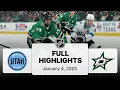 NHL Highlights Utah Hockey Club vs Stars - January 04 2025