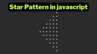 Left Pascal Star Pattern using for loop in javascript 2023 Papa Developer
