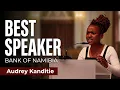 Audrey Kanditie Stuns Judges as Best Speaker Bank of Namibia Debating Challenge