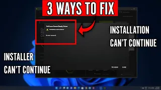 3 Ways to Fix NVIDIA GeForce Driver  Installation can't continue  Error (Win 11/10)