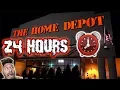 24 HOUR OVERNIGHT CHALLENGE AT HOME DEPOT GIANT BOX FORT HIDE AND SEEK AT HOME DEPOT OVERNIGHT