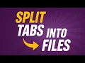 Split Google Sheet Tabs into Separate Files - Instantly