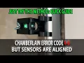 How To Fix Chamberlain Garage Door Error 4-6 But Sensors are Not Misaligned