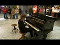 snowfall - oneheart x reidenshi -  piano in a shopping mall - piano in public