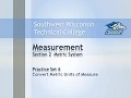 College Math - Measurement Chapter Practice Set 6 Convert Metric Units of Measure