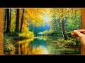Download Lagu Painting forests / Painting beautiful landscapes / Learning to draw landscapes