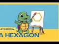 Python Turtle - How to Draw a Hexagon in Python Code Turtle Graphics Tutorial