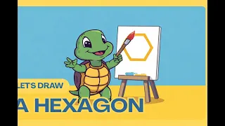 Python Turtle - How to Draw a Hexagon in Python Code Turtle Graphics Tutorial