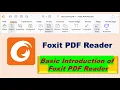 Basic Introduction of Foxit PDF Reader Home SnapShot Typewriter Zoom Highlight Reflow