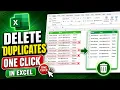 How To Delete Duplicates In Excel In Just One Click
