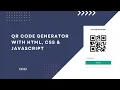 Responsive QR Code Generator website with HTML CSS and JavaScript QR Code Generator in JS