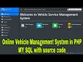 Online Vehicle Management System in PHP MY SQL with source code