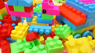 Satisfying with Building Blocks ASMR Animal, Airplane & Tractor Trailer Truck