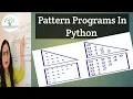 Class 18 - Pattern Programs Using Python Different Type Of Pattern Printing In Python Python Code