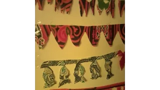 زينة رمضان بالقماش الخيامية زينة رمضان فى البيت 