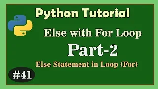 Else use with For Loop - Python Tutorial Learn Python in Hindi Python class 11 and class 12 CBSE