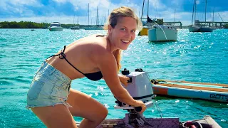 Can’t Believe What we Found in Our Outboard- Sailing Liberty E105