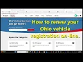 Ohio BMV online services how to renew your vehicle registration replacement sticker etc - VOTD