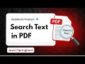 How to Search Text in PDF Files Using PDFBox in Springboot