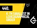440 K-th Smallest in Lexicographical Order Leetcode