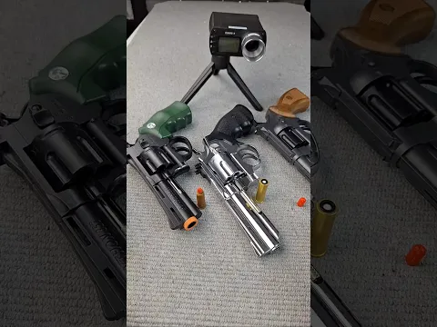 Testing 3 Types of Revolvers: Foam Darts, BBs & NERF! #airsoft