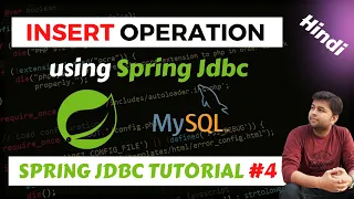 Inserting data to database using Spring JDBC Best Practice Spring Jdbc Tutorial
