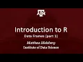 Introduction to R Data Frames part 1 05 06 data frames 01