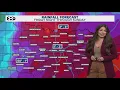 DFW Weather Rainfall estimates overnight Friday 14 day forecast