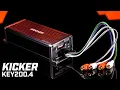 Kicker KEY200 4 - Compact Smart 4-Channel Amplifier