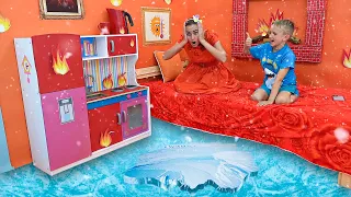 تحدي فلاد وهوت مقابل كولد مع أمي 