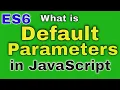 what is default parameters in js Hindi JS interview questions ES6 features Ecmascript