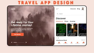 How To Create And Design UI Of A Travel Service App HTML5